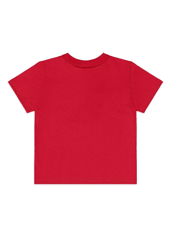 Quimby - Conjunto Bebê Camiseta Bermuda Vermelho 4