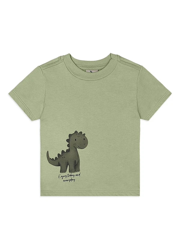 Quimby - Conjunto Bebê Camiseta Dino Bermuda Verde 3