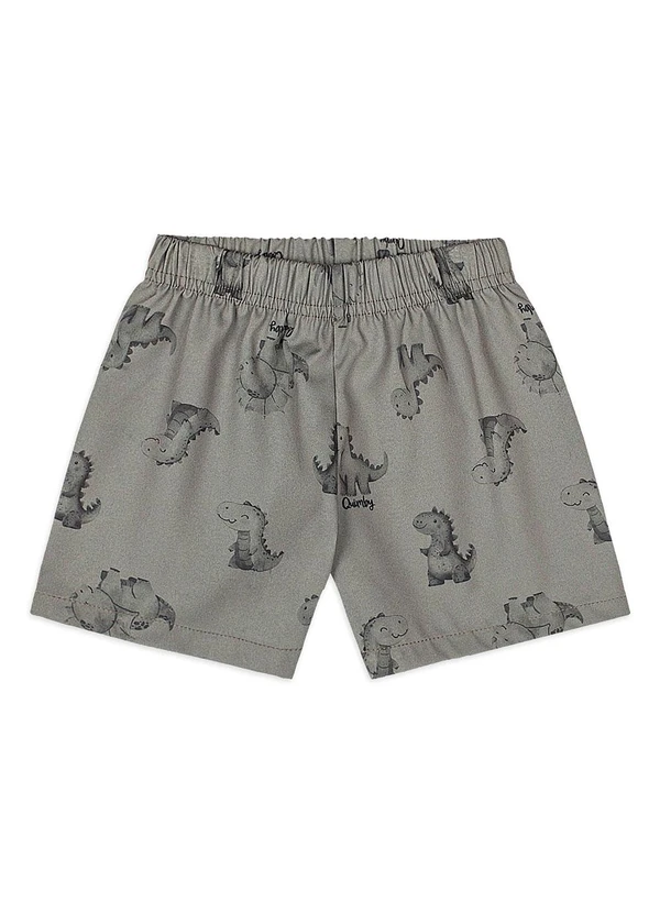 Quimby - Conjunto Bebê Camiseta Dino Bermuda Verde 5
