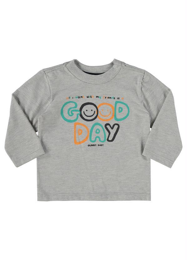 Quimby - Conjunto Bebê Camiseta e Calça Cinza 3