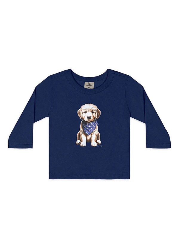 Quimby - Conjunto Bebê Camiseta Golden Calça Azul 2