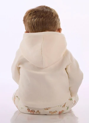 Up Baby - Conjunto Bebê Cardigan Calça Branco - UP BABY