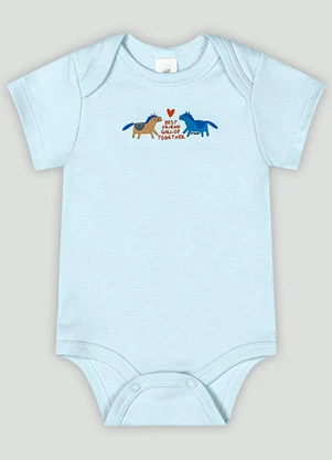 Conjunto Bebê com Body e Calça Up Baby Azul - UP BABY