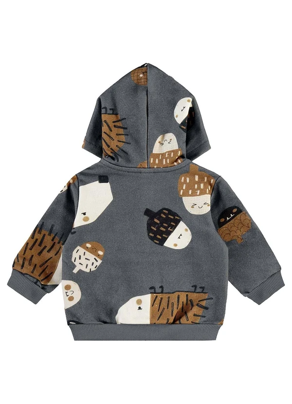 Três e Já - Conjunto Bebê com Jaqueta e Calça Cinza 6