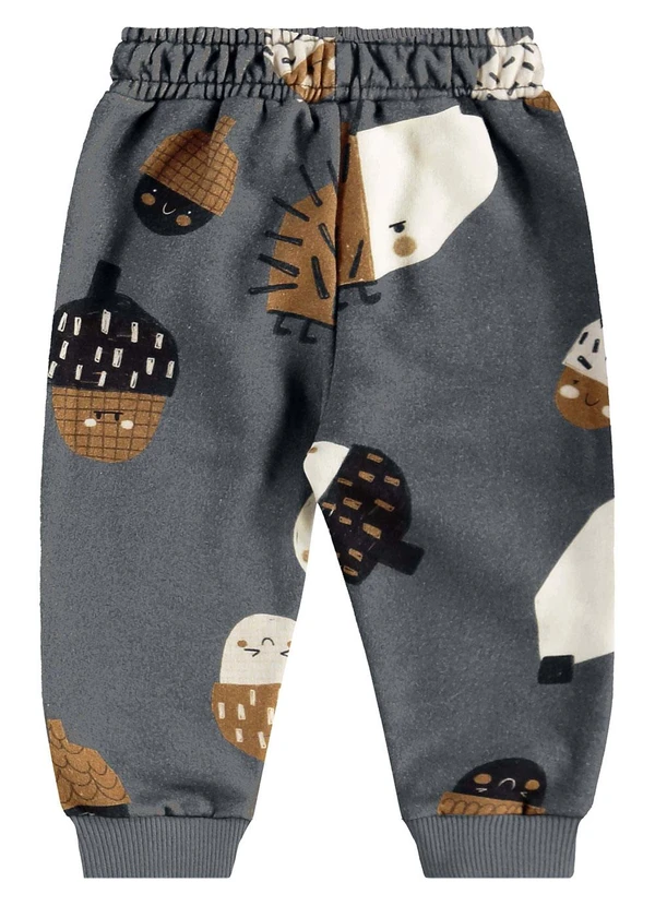 Três e Já - Conjunto Bebê com Jaqueta e Calça Cinza 8