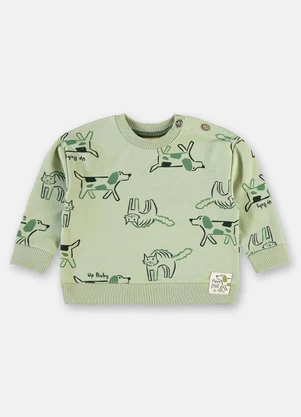 Up Baby - Conjunto Bebê Estampado Verde - UP BABY