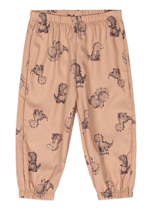 Quimby - Conjunto Bebê Jaqueta Calça Dino Marrom 4