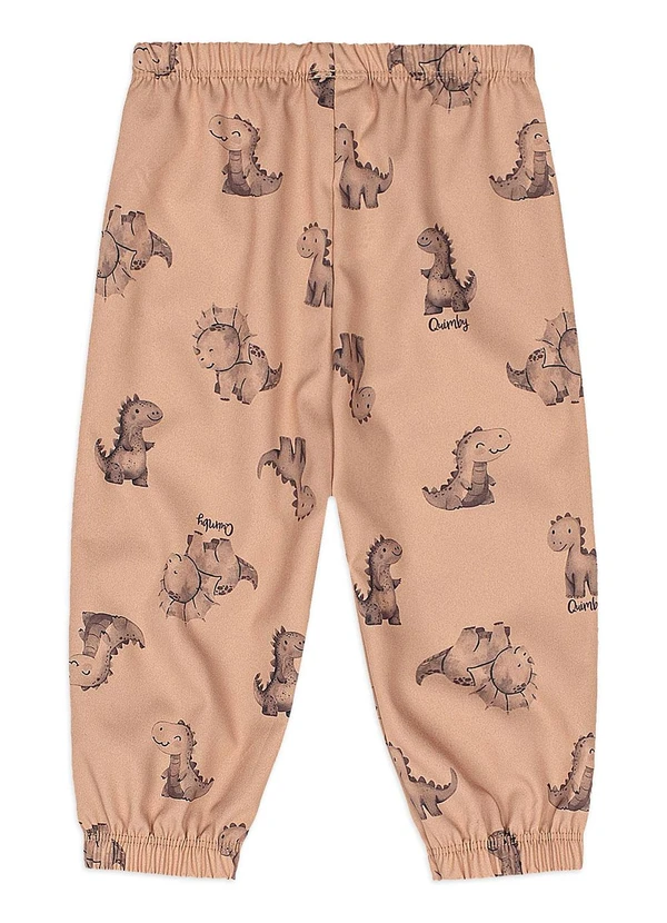 Quimby - Conjunto Bebê Jaqueta Calça Dino Marrom 5