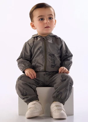 Quimby - Conjunto Bebê Jaqueta Calça Dino Verde - QUIMBY