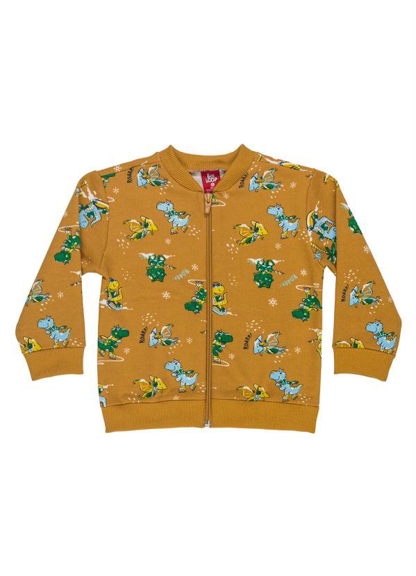 Bee Loop - Conjunto Bebê Jaqueta e Calça de Moletom Laranja 2