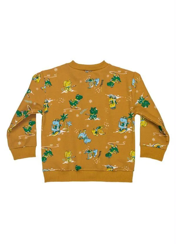 Bee Loop - Conjunto Bebê Jaqueta e Calça de Moletom Laranja 3