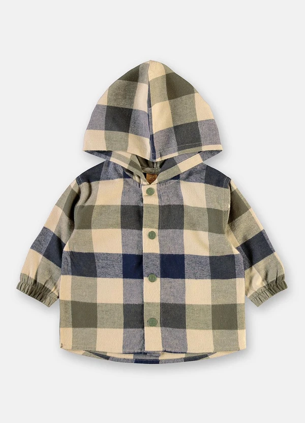 Up Baby - Conjunto Bebê Jaqueta Xadrez Verde 3