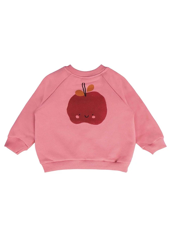 Três e Já - Conjunto Bebê Menina Blusão e Calça Rosa 6