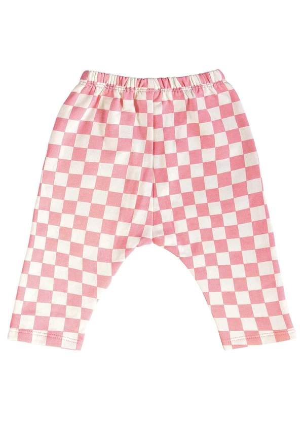 Três e Já - Conjunto Bebê Menina Blusão e Calça Rosa 8