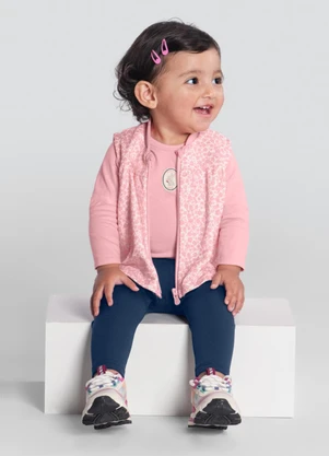 Brandili Baby - Conjunto Bebê Menina FloralRosa - BRANDILI BABY