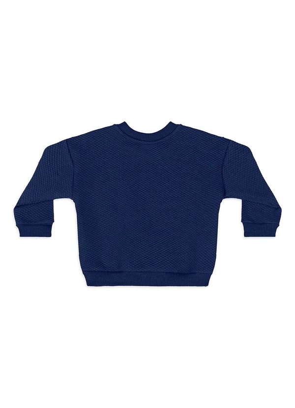 Quimby - Conjunto Bebê Menino Blusão Matelassê Azul 4