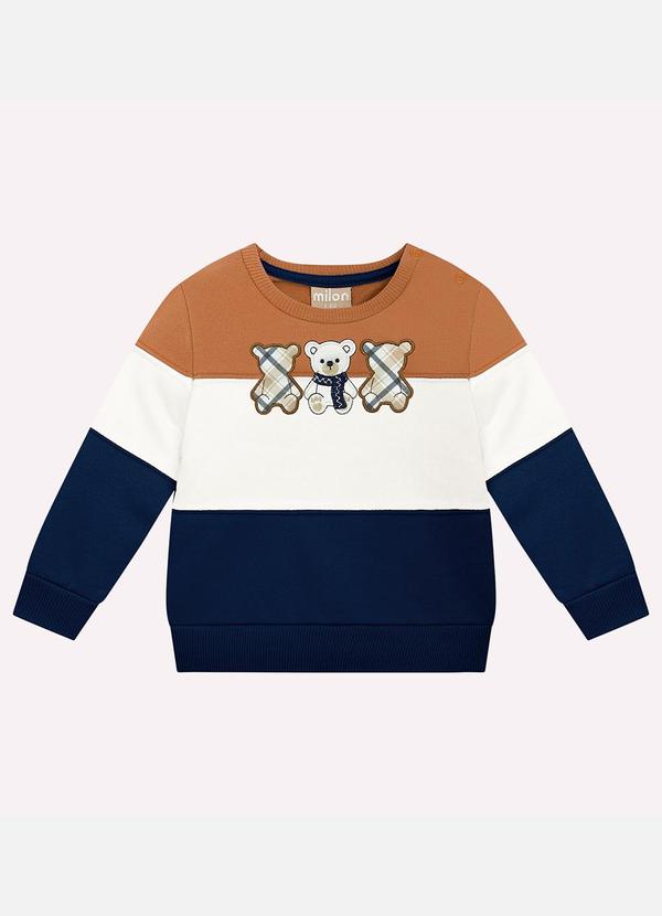 Milon - Conjunto Bebê Menino Bordado Marrom 3