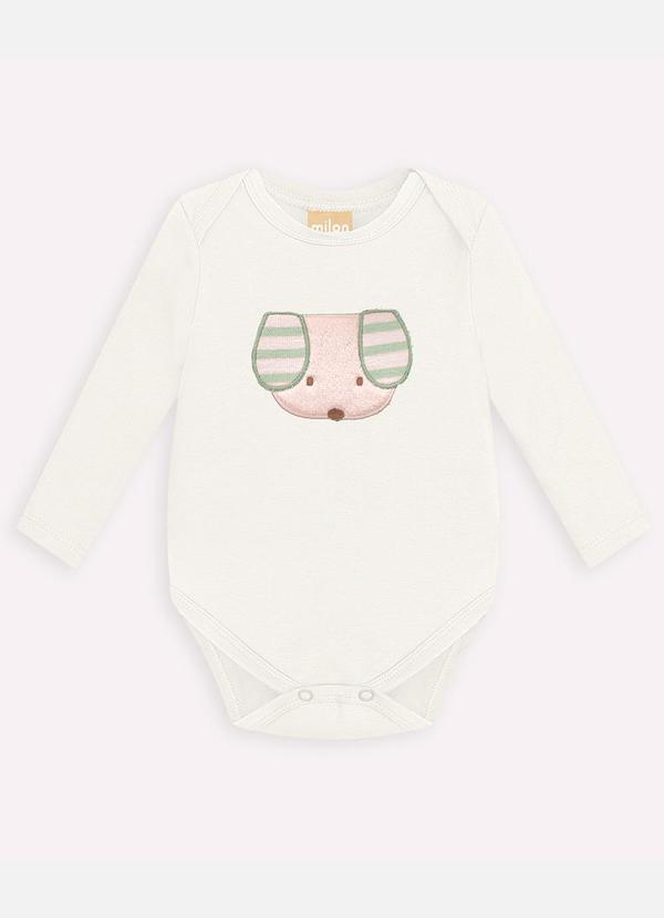 Milon - Conjunto Bebê Menino Bordado Off White 2