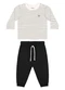 Quimby - Conjunto Bebê Menino Camiseta Calça Branco - variação:  