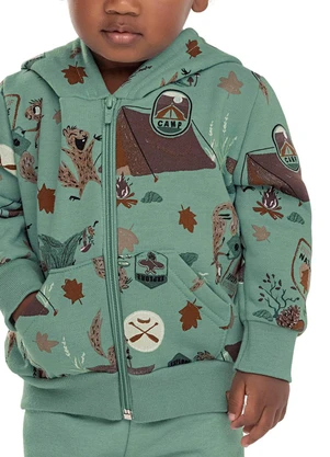 Elian - Conjunto Bebê Menino Camp com Capuz Verde - ELIAN