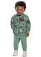 Elian - Conjunto Bebê Menino Camp com Capuz Marrom - variação: Verde