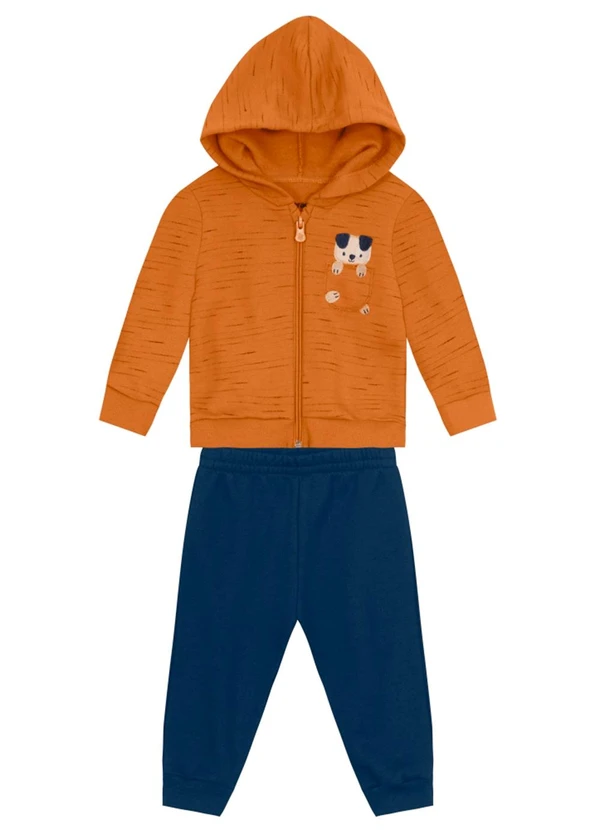 Brandili Baby - Conjunto Bebê Menino com CachorrinhoMarrom