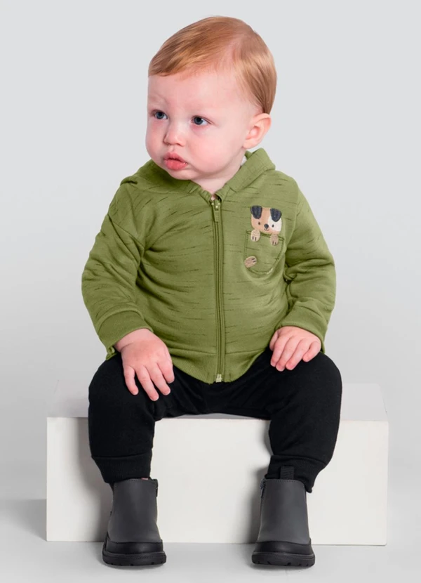 Brandili Baby - Conjunto Bebê Menino com CachorrinhoVerde