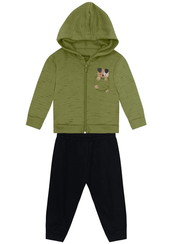 Brandili Baby - Conjunto Bebê Menino com CachorrinhoVerde 2