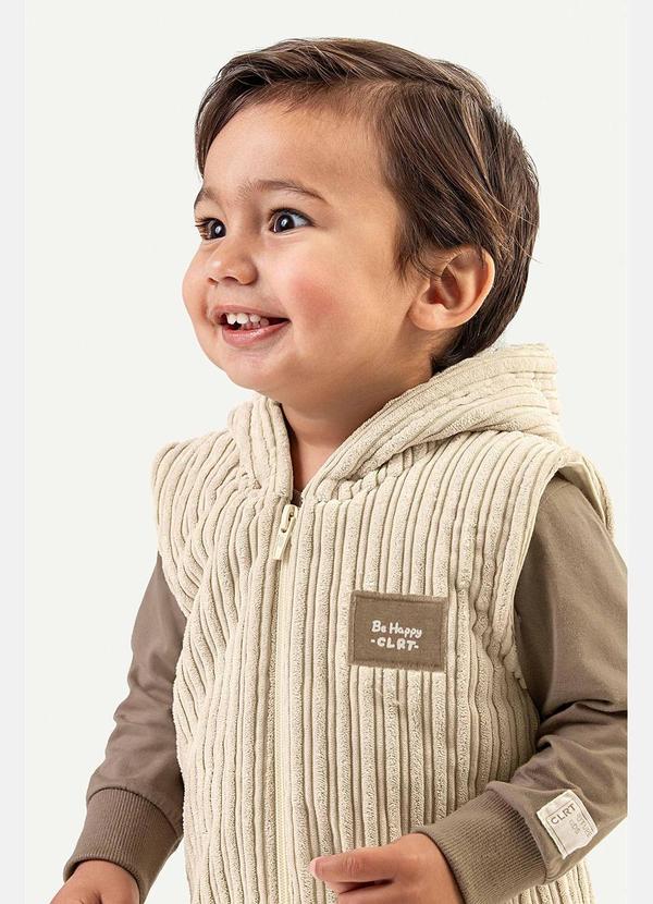 Colorittá - Conjunto Bebê Menino com Colete Peluciado Marrom 2