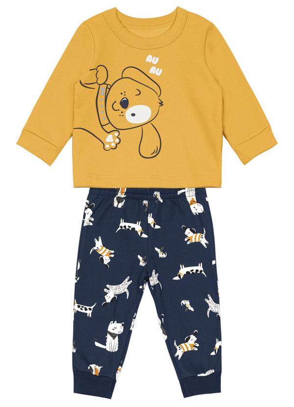 Brandili Baby - Conjunto Bebê Menino de Cachorrinho Amarelo