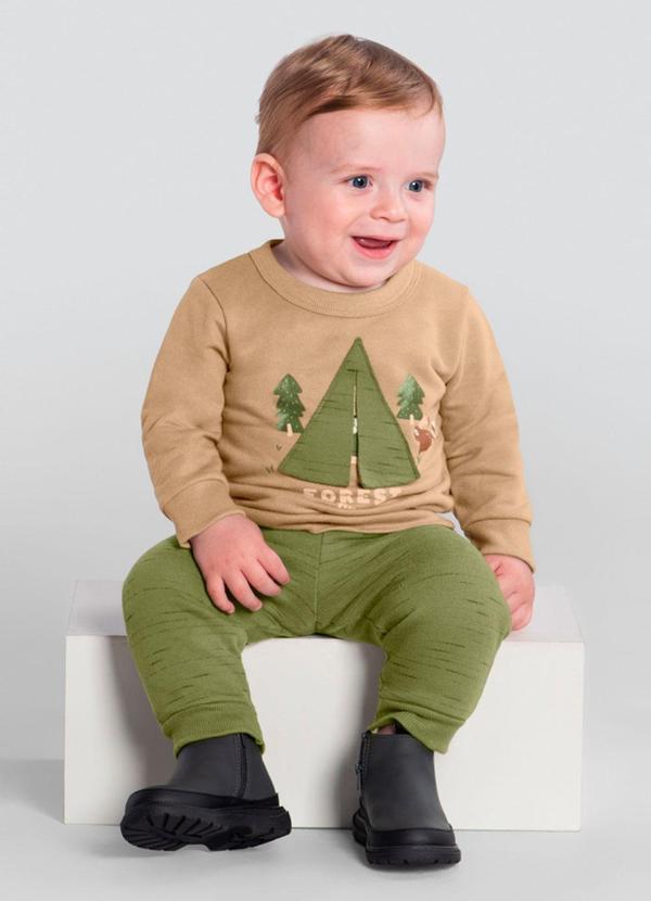 Brandili Baby - Conjunto Bebê Menino de Cachorrinho Marrom
