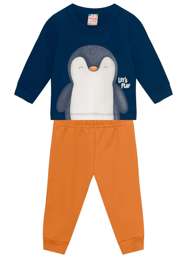 Brandili - Conjunto Bebê Menino de Pinguim Azul 2