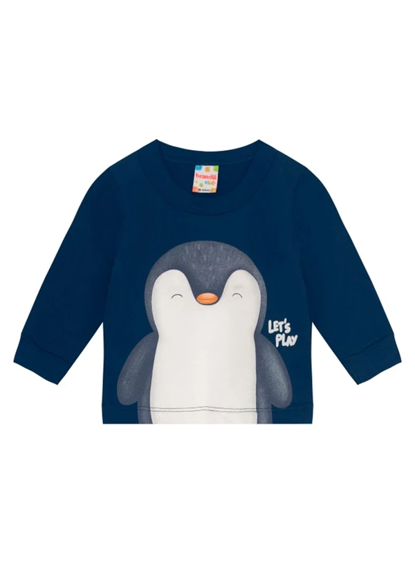 Brandili - Conjunto Bebê Menino de Pinguim Azul 3