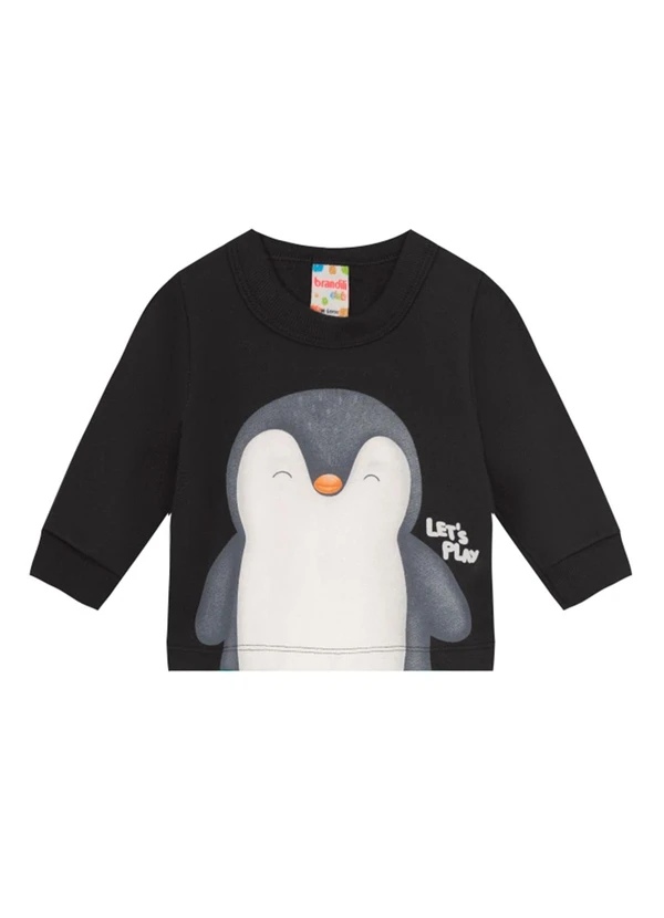Brandili - Conjunto Bebê Menino de Pinguim Cinza 2