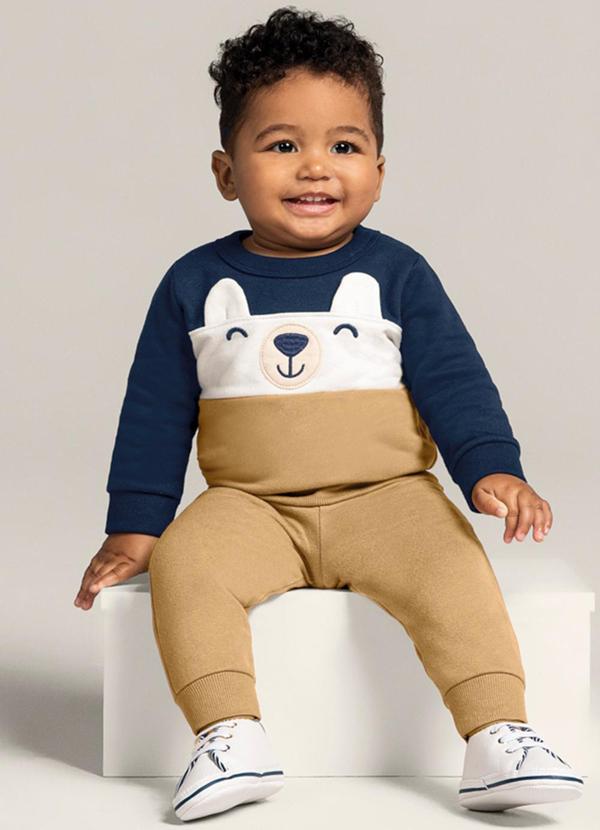 Brandili Baby - Conjunto Bebê Menino de Ursinho Azul