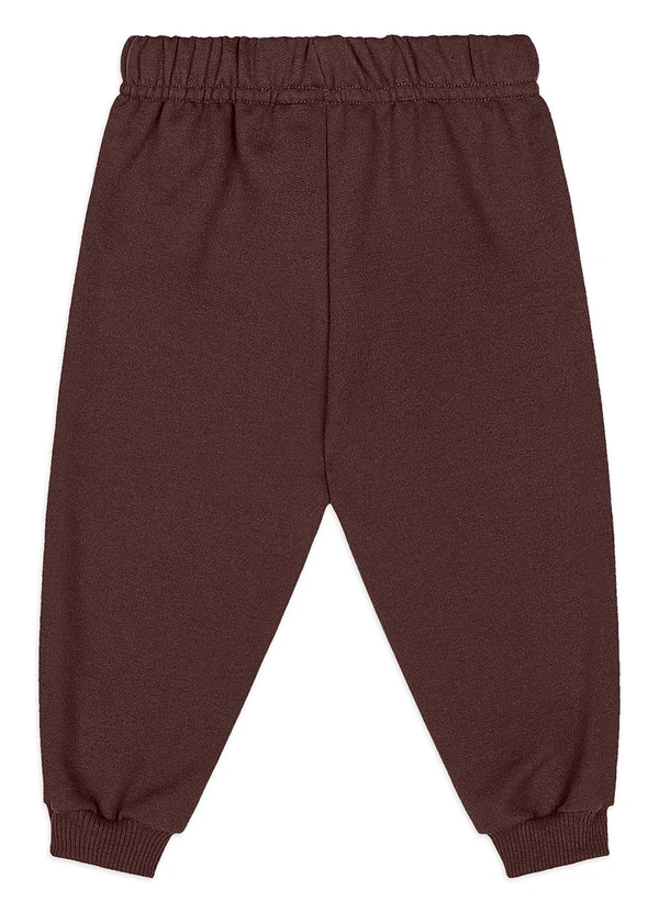 Quimby - Conjunto Bebê Menino Dino Moletom Marrom 4