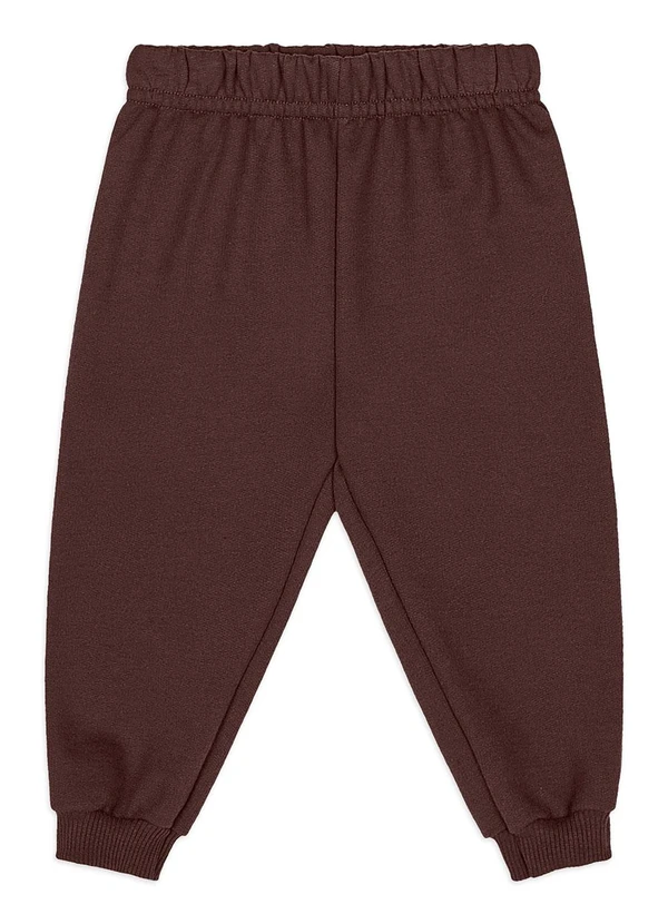 Quimby - Conjunto Bebê Menino Dino Moletom Marrom 5