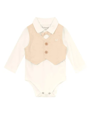 Mundi - Conjunto Bebê Menino em Cotton Bege - MUNDI