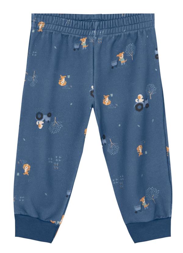 Brandili Baby - Conjunto Bebê Menino em MoletomAzul 2