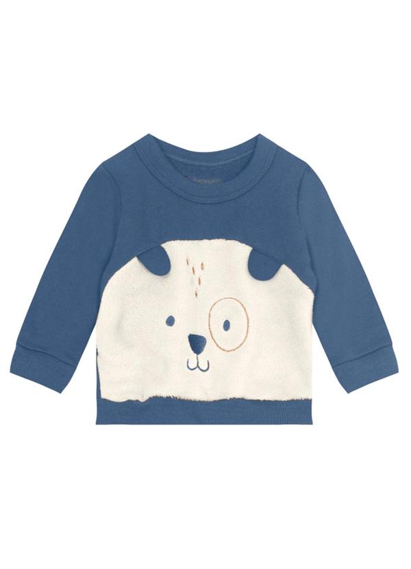 Brandili Baby - Conjunto Bebê Menino em MoletomAzul 3