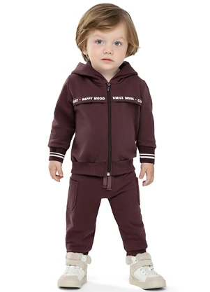 Colorittá - Conjunto Bebê Menino Estampa com Puff Roxo - COLORITTÁ