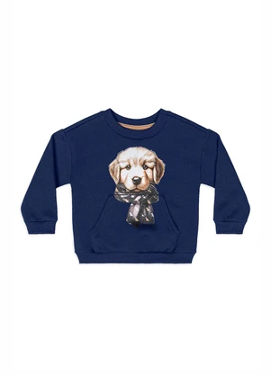 Quimby - Conjunto Bebê Menino Golden Puppy Azul - QUIMBY