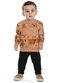 Elian - Conjunto Bebê Menino Moletom Esquilos Marrom - variação: Marrom