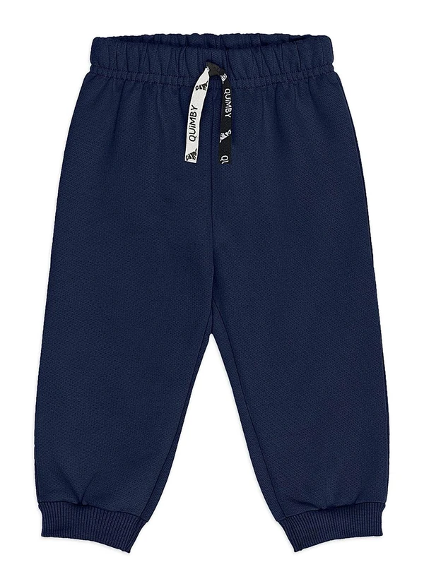 Quimby - Conjunto Bebê Menino Moletom Estampado Azul 5