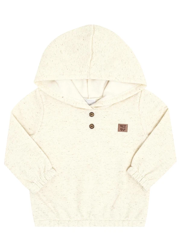 Pulla Bulla - Conjunto Bebe Menino Moletom Linho Natural 2