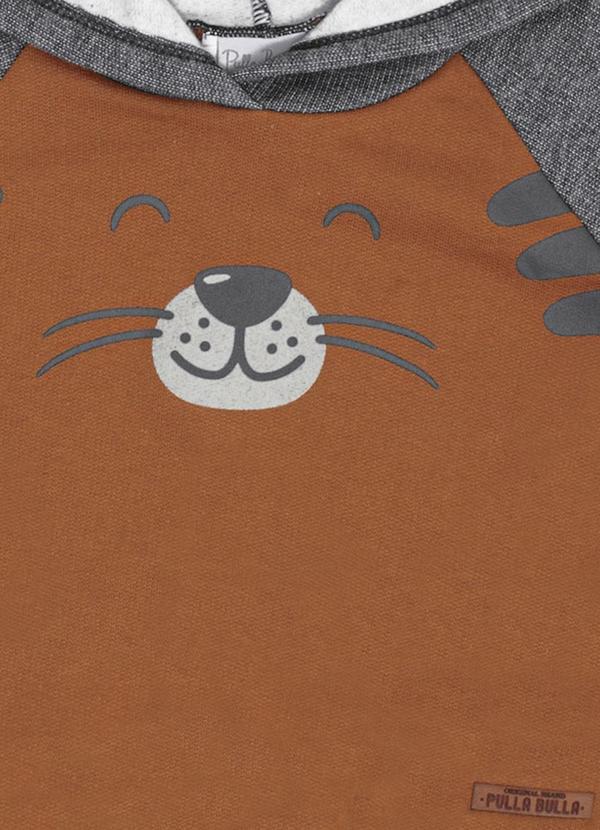 Pulla Bulla - Conjunto Bebe Menino Moletom Marrom 5