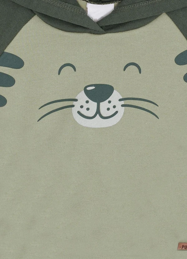 Pulla Bulla - Conjunto Bebe Menino Moletom Verde 5