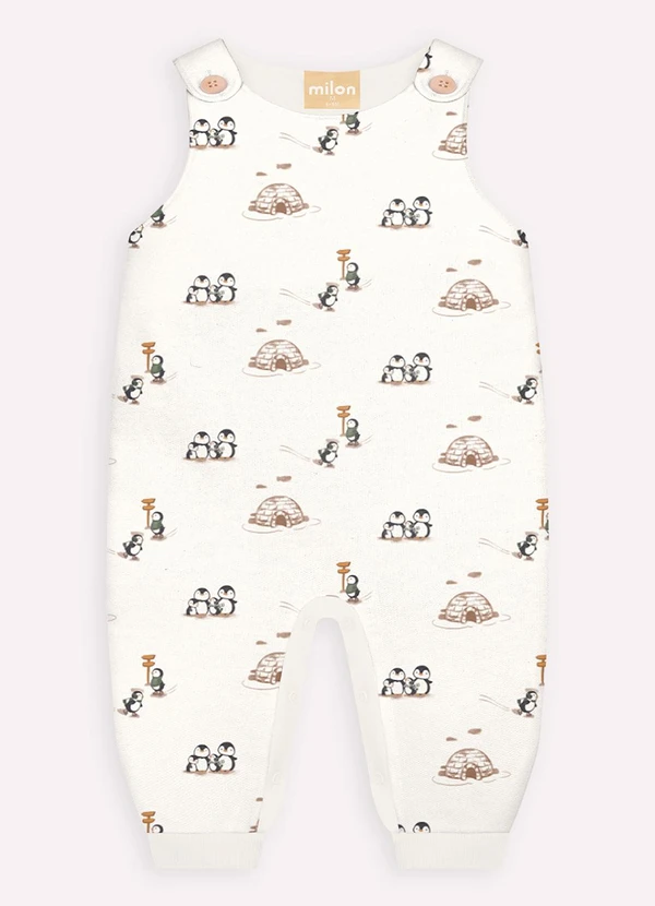 Milon - Conjunto Bebê Menino Pinguins Marrom 4