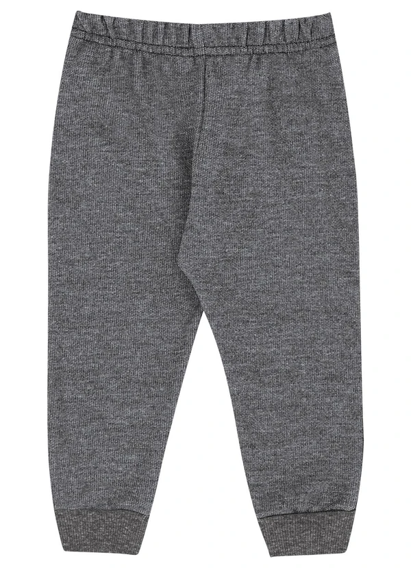 Pulla Bulla - Conjunto Bebe Moletom e Malha Relevo Marrom 3