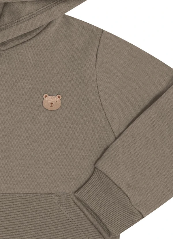 Pulla Bulla - Conjunto Bebe Moletom e Malha Relevo Verde 5